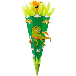 Goldbuch školská súprava na výrobu kornútov Dino 3D farba kartón zelená Výška 68 cm