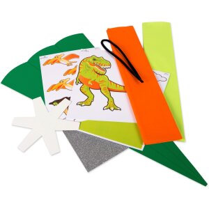 Goldbuch školská súprava na výrobu kornútov Dino 3D farba kartón zelená Výška 68 cm