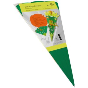 Goldbuch školská súprava na výrobu kornútov Dino 3D farba kartón zelená Výška 68 cm