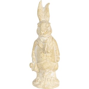 Dekorácia králik 4x4x11 cm biela 6PR3078W