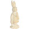 Dekorácia králik 4x4x11 cm biela 6PR3078W
