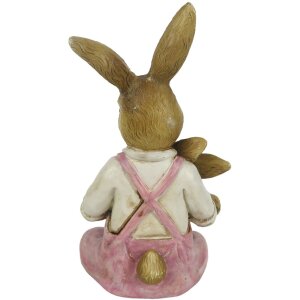 Dekorácia králik 6x6x15 cm ružová 6PR3263