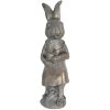 Dekorácia králik 10x6x21 cm hnedá 6PR3088CH