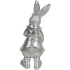 Clayre & Eef 6PR3095ZI Bytové doplnky Králik 22 cm Strieborná farba