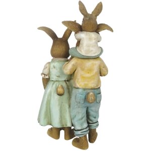 Dekorácia králik 8x6x15 cm viacfarebná 6PR3274