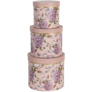 Krabica na klobúky (sada 3 kusov) Ø 20x17 -...