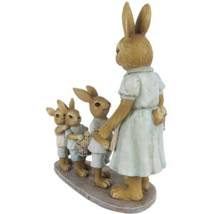 Dekorácia králik 17x7x19 cm viacfarebná 6PR3285