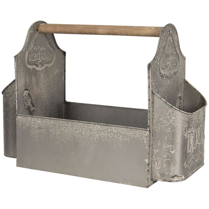 Dekorácia Záhradný box na náradie 50x26x23 cm sivý 6Y3924