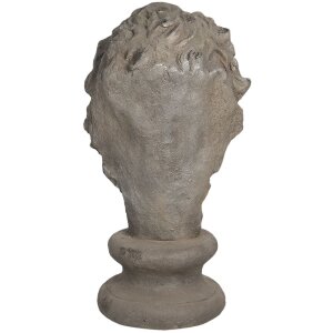 Dekorácia lev 34x35x67 cm sivá 5PR0060