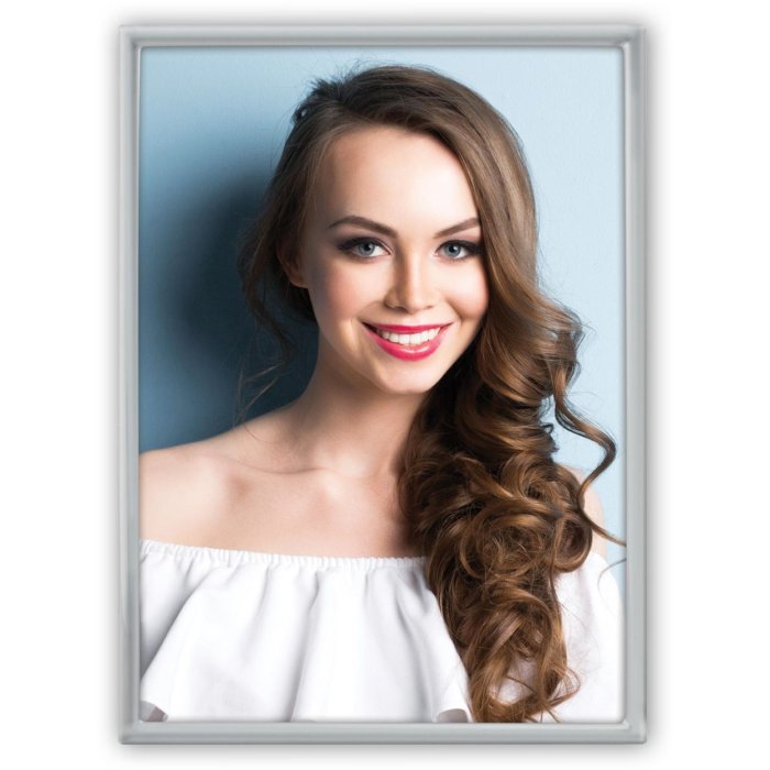 Kovový fotorámik Silvia 15x20 cm strieborný lesklý