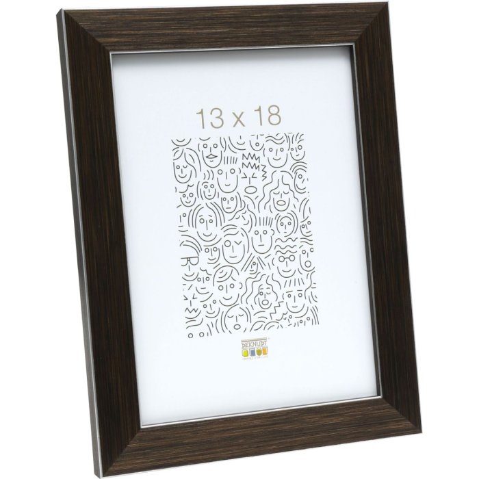 Plastový rám S41VK hnedý 20x25 cm prémiové sklo