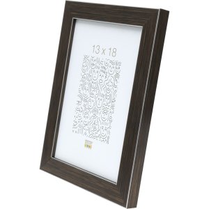 Plastový rám S41VK hnedý 20x25 cm prémiové sklo
