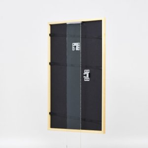 Efekt rám z masívneho dreva profil 20 tmavo hnedý 10x10 cm múzejné sklo