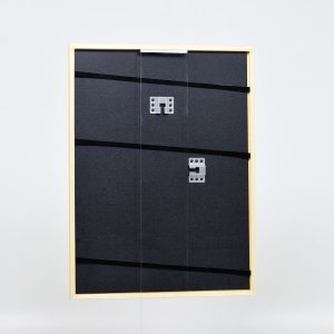 Efekt rám z masívneho dreva profil 20 tmavo hnedý 10x10 cm múzejné sklo