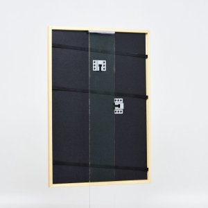 Efekt rám z masívneho dreva profil 20 tmavo hnedý 10x10 cm múzejné sklo