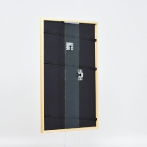 Efekt rám z masívneho dreva profil 20 tmavo hnedý 10x10 cm múzejné sklo
