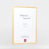 Efekt rám z masívneho dreva profil 20 tmavo hnedý 10x10 cm múzejné sklo