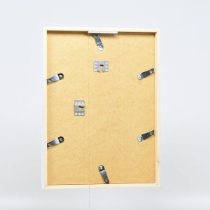 Efektný drevený rám profil 35 biely 10x10 cm múzejné sklo