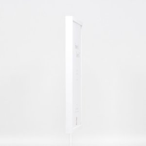 Efektný drevený rám profil 35 biely 10x10 cm múzejné sklo