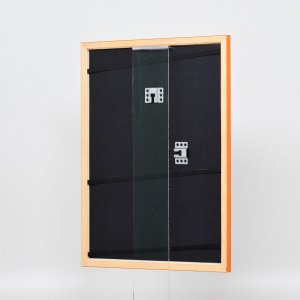 Efektný drevený rám profil 89 losos 10x10 cm múzejné sklo