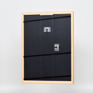 Efektný drevený rám profil 89 losos 10x10 cm múzejné sklo