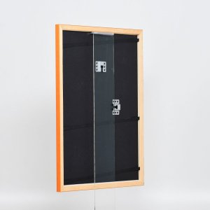 Efektný drevený rám profil 89 losos 10x10 cm múzejné sklo