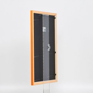 Efektný drevený rám profil 89 losos 10x10 cm múzejné sklo
