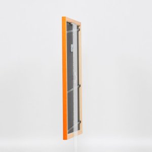 Efektný drevený rám profil 89 losos 10x10 cm múzejné sklo