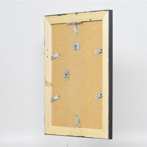 Efektný rám na obrazy z masívneho dreva 2240 čierny 10x10 cm normálne sklo