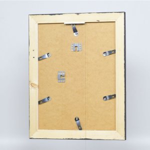 Efektný rám na obrazy z masívneho dreva 2240 čierny 10x10 cm normálne sklo