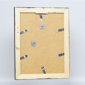 Efektný rám na obrazy z masívneho dreva 2240 čierny 10x10 cm normálne sklo