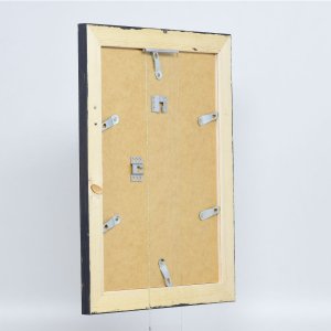 Efektný rám na obrazy z masívneho dreva 2240 čierny 10x10 cm normálne sklo