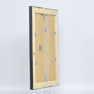 Efektný rám na obrazy z masívneho dreva 2240 čierny 10x10 cm normálne sklo