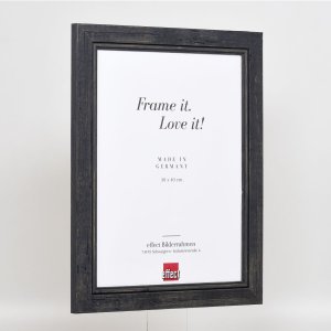 Efektný rám na obrazy z masívneho dreva 2240 čierny 10x10 cm normálne sklo