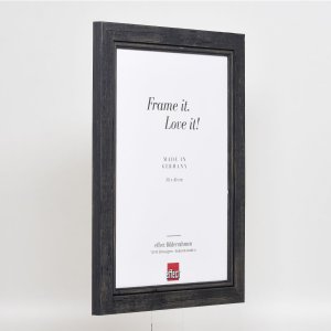 Efektný rám na obrazy z masívneho dreva 2240 čierny 10x10 cm normálne sklo
