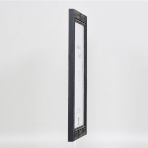 Efektný rám na obrazy z masívneho dreva 2240 čierny 10x10 cm normálne sklo