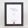 Efektný rám na obrazy z masívneho dreva 2240 čierny 10x10 cm normálne sklo