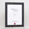 Efektný rám na obrazy z masívneho dreva 2240 čierny 10x10 cm normálne sklo