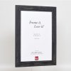 Efektný rám na obrazy z masívneho dreva 2240 čierny 10x10 cm normálne sklo