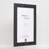 Efektný rám na obrazy z masívneho dreva 2240 čierny 10x10 cm normálne sklo