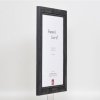 Efektný rám na obrazy z masívneho dreva 2240 čierny 10x10 cm normálne sklo