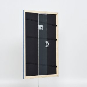 Efektný drevený rám profil 32 sivomodrý 10x15 cm normálne sklo