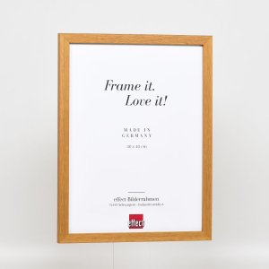 Efektný drevený rám profil 33 dub 10x15 cm normálne sklo