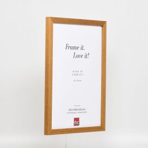 Efektný drevený rám profil 33 dub 10x15 cm normálne sklo