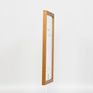 Efektný drevený rám profil 33 dub 10x15 cm normálne sklo