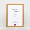 Efektný drevený rám profil 33 dub 10x15 cm normálne sklo