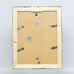 Efektný rám na obrazy z masívneho dreva 2240 čierny 10x15 cm normálne sklo