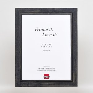 Efektný rám na obrazy z masívneho dreva 2240 čierny 10x15 cm normálne sklo