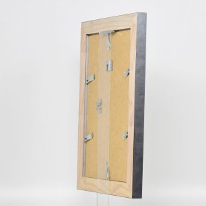 Efektný rám z masívneho dreva profil 28 strieborný 10x15 cm antireflexné sklo