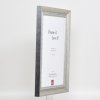 Efektný rám z masívneho dreva profil 28 strieborný 10x15 cm antireflexné sklo